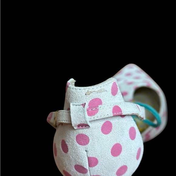 Boden Alice T Strap Suede Leather Polka Dot Pumps Women’s Size 9M Pointed Toe - Picture 5 of 15